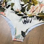 ZARA  Floral Balloon Sleeve Off-Shoulder Bodysuit Top Photo 7