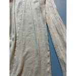 Theory Linen Lightweight Cardigan Size Petite Neutral Pink Cream Photo 1