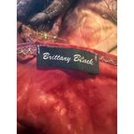 Brittany Black vintage Pink Floral Glitter 3/4 Sleeve Top L fairy‎ Y2K whimsigot Size L Photo 3