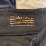 Outdoor Voices  Techsweat Two Tone Capri Legging in Blue Black Small Photo 7