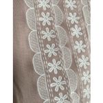 J Crew Womens XS Pink Merino Wool A Line Sweater Embroidery Clean Girl Grandma Photo 2