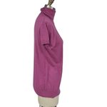 Gap purple turtle neck Short sleeve cashmere belnd sweater L Photo 1