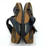 Birkenstock  Gizeh Black Metallic Thong Sandals Women's 8 US Photo 6