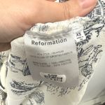 Reformation London Print Blouse Black Cream Size XS Photo 4