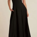 Favorite Daughter The Favorite Linen Dress Black Size 0 Photo 0