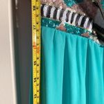 Strapless Sequin Mint Green Dress Mardi Gras Size L Photo 10
