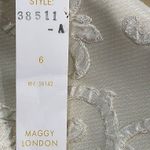 Maggy London  Cream Embellished Knee-Length Pencil Skirt Size 6 Photo 7