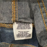 Ralph Lauren POLO Jeans Company 90s Racer Knee Denim Skirt Flag Logo, Sz 12 Photo 13