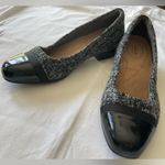 Clarks  Women's Black & White Tweed Buiness office Flats Photo 4