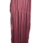 Chelsea and Violet Chelsea Violet Womens Pink Lace Trim V Neck Wide Leg Jumpsuit Romper Size S Photo 0