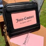 Juicy Couture  Flawless Quilted Zip Around Wallet Black Heart Logo NWT Photo 2