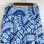 Ruby Rd Women Skirt Size 12 Boho Indie Tie Dye Midi Festival Coastal Cowgirl Art Blue Photo 1
