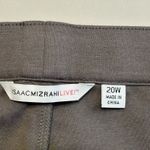 Isaac Mizrahi  Live! Stretch‎ Pull On Pants Ankle Zip Putty Brown Sz 20 Career Photo 2