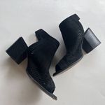 Vince Camuto  Lavette‎ Perforated Peep Toe Pumps Black Suede Womens Size 9.5M Photo 4