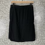 Loft Ann Taylor  Black Elastic Waist Straight Skirt - Size Small - Knee Length Photo 0