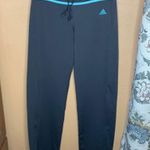 Adidas Wide Leg Drawstring Waist Yoga Athletic Pants Size Medium Photo 0