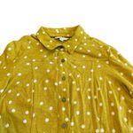 Boden Bright Yellow Polka Dot Dress Button Photo 1