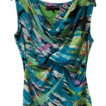 Peck & Peck  Multicolor Abstract Blouse BRAND NEW Size L Photo 0