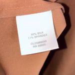 Classiques Entier  Silk Blend Tie Neck Blouse in Whiskey Size Medium NEW Photo 7