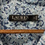 Ralph Lauren Lauren Black Label Short Sleeve Pajama Set Size Small Blue Floral Photo 5