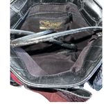 80's Black Samir🦎 Leather Reptile Patchwork Clutch Handbag🌵 Photo 5