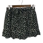 ZARA  Black Daisy Floral Mini Skort M Photo 10