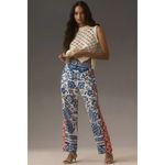 Farm Rio  x Anthropologie Floral Linen Trousers Photo 2