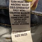 Ashley Mason  Jeans Womens Size‎ 23 (25x28) Wide Leg Cherry Embroidery Photo 6