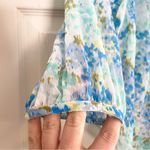 Abercrombie & Fitch Womens XS Floral Blouse Peasant Boho Sheer Demure Office Photo 1