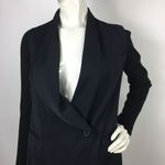 Vince  Draped Blazer with Ribbed Knit Sleeves Size 0 Photo 14