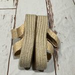 Liliana NWOT  SENSA DOUBLE STRAP RAFFIA WEDGE SANDAL Photo 3