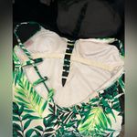 Xhilaration  Youth Green Palms One Piece Swimsuit Size M Photo 5