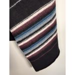 Joie  'Ligiere B' Print Wool Wrap Vest- Caviar multi-color Size L Striped Black Photo 5