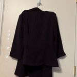 My Michelle Chic  burgundy Pinstripe Blazer and Skirt Set Photo 5