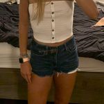 American Eagle Jean Shorts size 4 HiRise Shortie Super Stretch Photo 0