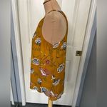 Allison Joy  Mustard Yellow Floral Sleeveless Blouse Photo 4