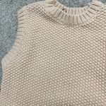 H&M  Women's Beige Knit Sweater Vest Photo 2