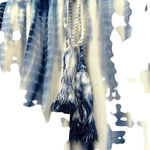 Generation Love Generation‎ Love Blue Tie Dye Tasseled Drawstring Shorts Size Medium Photo 2