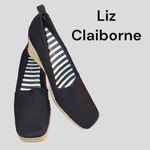 Liz Claiborne  new black wedge slip on shoes! Photo 4