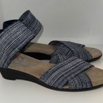 Charleston Shoe Co Lafayette Harrel Denim Navy Blue Wedge Sandal Women’s 5 Photo 1