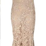 Nicole Bakti Sequin Embroidered Evening Gown Dress Dusty Rose Pink Size 6 Photo 1