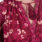 Ulla Johnson Delphine Burgundy Floral Printed Scoop Neck Jumpsuit Size 2 NEW Photo 8