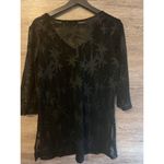 Apt. 9 Women Lace-Up Tunic Cover Up Black Size M Summer swim light V Neck  Photo 7
