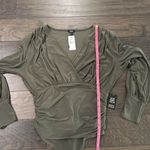 EXPRESS NWT Expresss Skinming Surplice Long Sleeve Bodysuit Sz M Photo 4