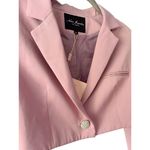 NWT Nana Jacqueline‎ Stella Cropped Blazer Diamond Crystal Single Button Purple Size M Photo 6