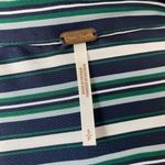 Free People Mad About You Striped Satin Button Down Shirt Small Photo 9