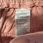 Banana Republic  Large Wide-Leg Cropped Pants Pink Linen Blend NWT Photo 4