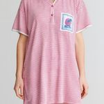 American Vintage Vintage 80 1980s 90s 1990s SOE pink and white striped cotton dress beach Photo 0