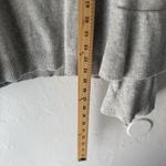 J Crew Mercantile‎ Sweater Womens XL Gray Ruffle Sleeve Pullover Coquette Preppy Photo 5