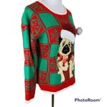 ✨Plaid Long Sleeve Dog Ugly Holiday Sweater✨ Green Size undefined Photo 2